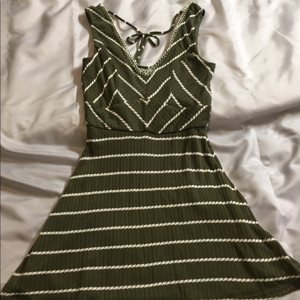 Olive colored dress